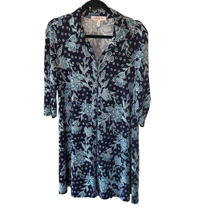 Shirt Dress Tab Roll Sleeves Wrinkle Resistant Collared Neck Button Up Dress PS